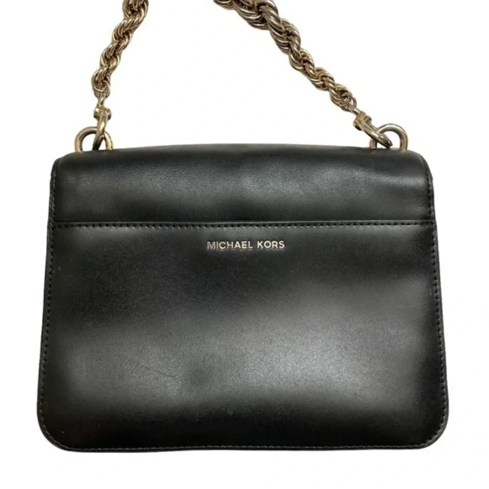 Michael kors black leather shoulder bag “cool”